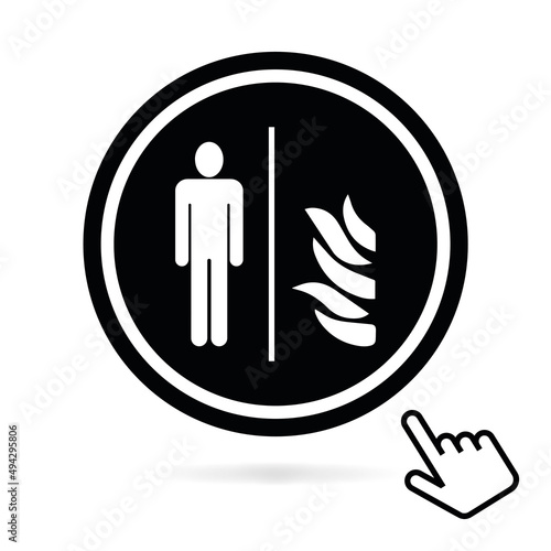 Logo porte coupe-feu.