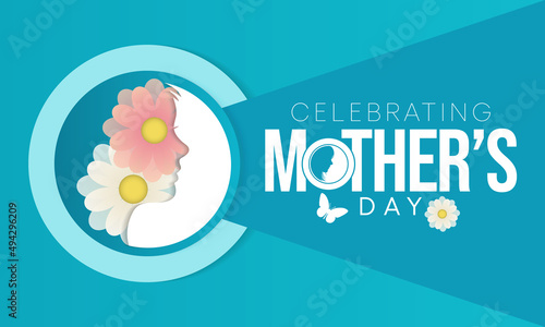Mother's Day is a celebration honoring the mother of the family, as well as motherhood, maternal bonds, and the influence of mothers in society. It is held on the second Sunday of May. vector art