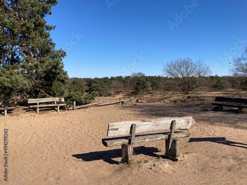 Bänke in der Westruper Heide 