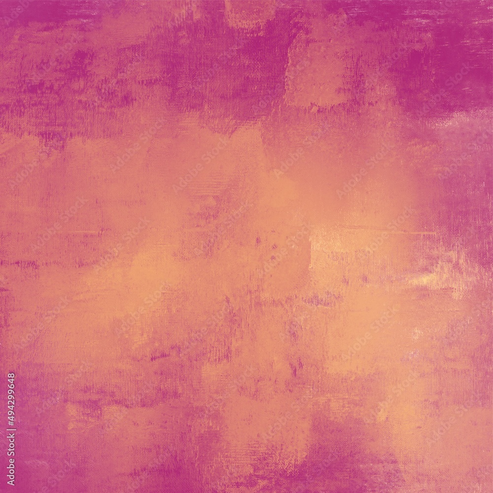 Bright saturated yellow pink purple background abstract texture, paper or wallpaper with oil or paint strokes or grunge, suitable for any print or website design	