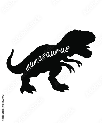 mamasaurus mom dinosaur tshirt design
