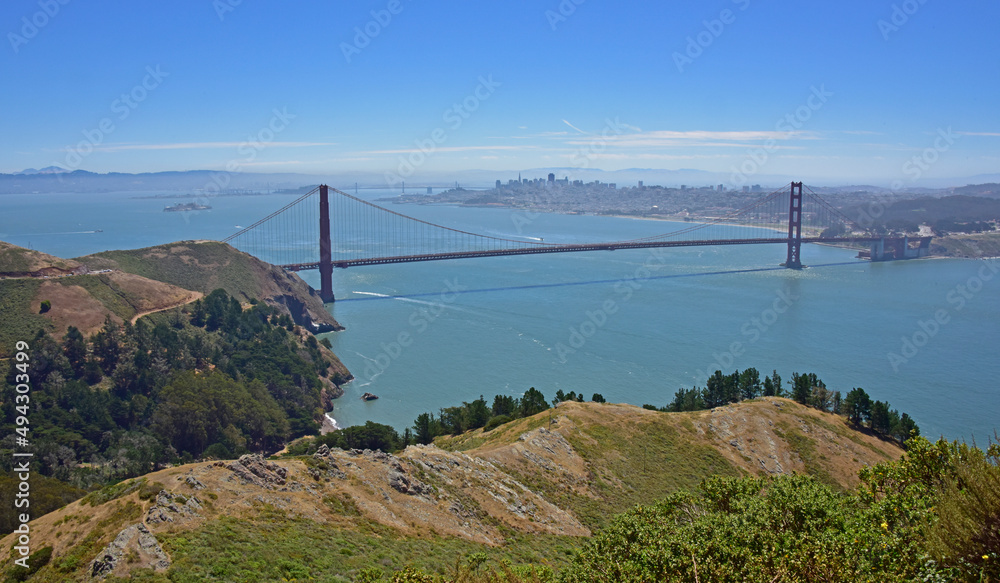 San Francisco Bay from Golden Gate Park, California