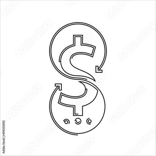 Money Back Dollar Icon M_2203002