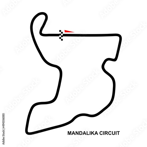 Mandalika race circuit map photo