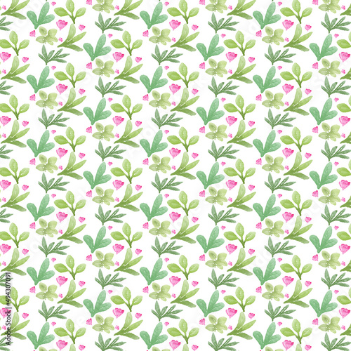 Wallpaper Mural seamless floral pattern Torontodigital.ca