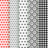 Set of geometric pattern background