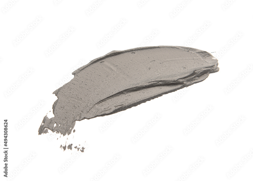 Sample of activated carbon facial mask on white background Sample of activated carbon facial mask on white background