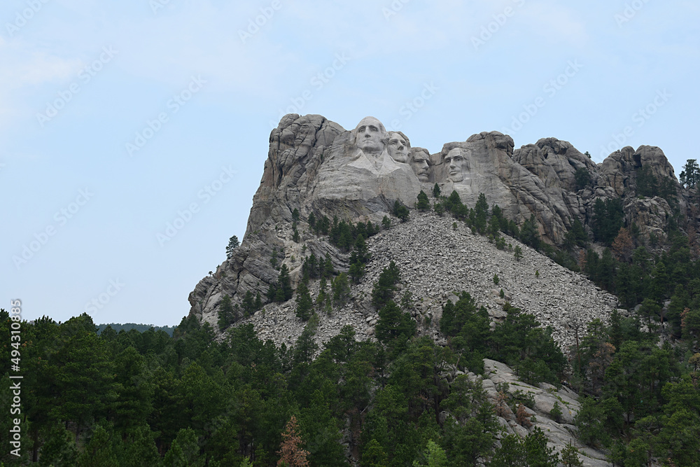 National Monument Memorial Mount Rushmore In The Black Hills of South Dakota (Washington, Jefferson, Lincoln, Roosevelt)