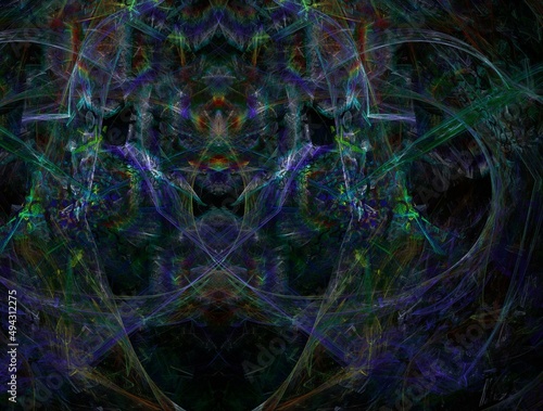 Imaginatory fractal abstract background Image