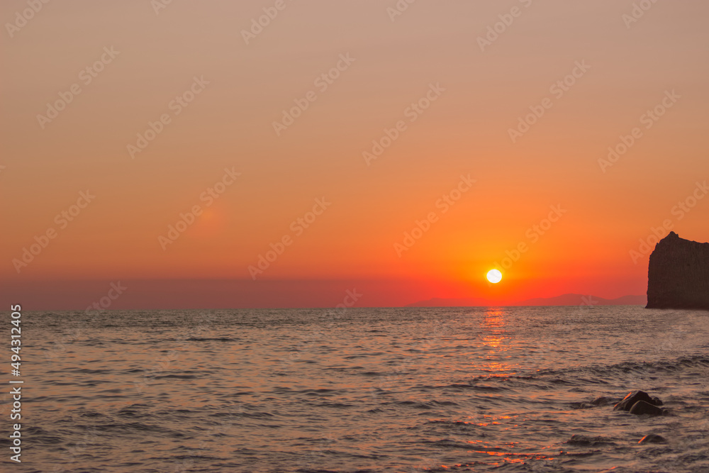 Awesome sky south sunset twilight on sea Awesome sky south sunset twilight on sea