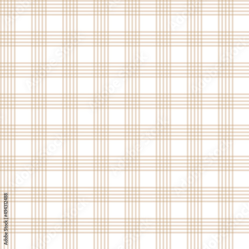 Brown crossing stripes on white background. Crossing hatch pattern. Brown vertical and horizontal lines.