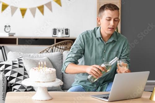 Young man celebrating Birth...