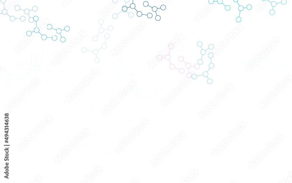 Light Blue, Red vector background with forms of artificial intelligence. Light Blue, Red vector background with forms of artificial intelligence.
