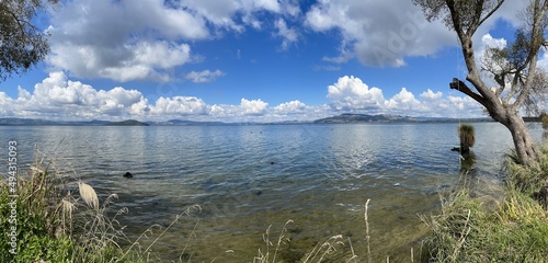Lake Rotorua from Hamurana looking towards Ngongotaha photo