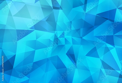 Light BLUE vector abstract polygonal background.