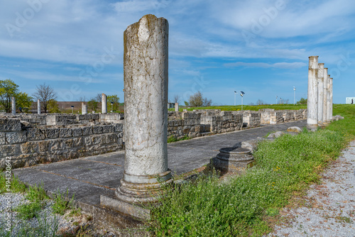 Ruins of ancient roman town Abritus near Razgrad, Bulgaria. photo