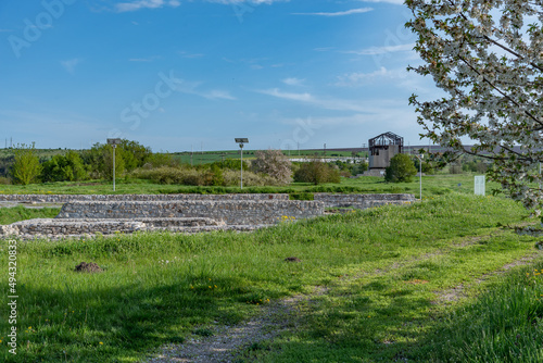 Ruins of ancient roman town Abritus near Razgrad, Bulgaria. photo