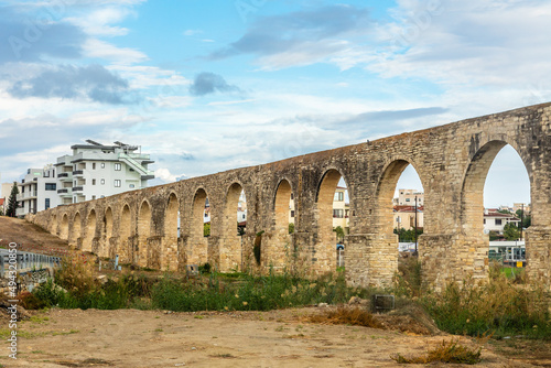 Kamares or Bekir Pasha Turkish Aqueduct , Larnaca, Cyprus