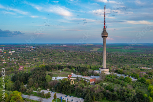 TV Tower in Bulgarian city Ruse. photo