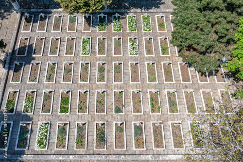 Tutrakan military cemetery in Bulgaria. photo