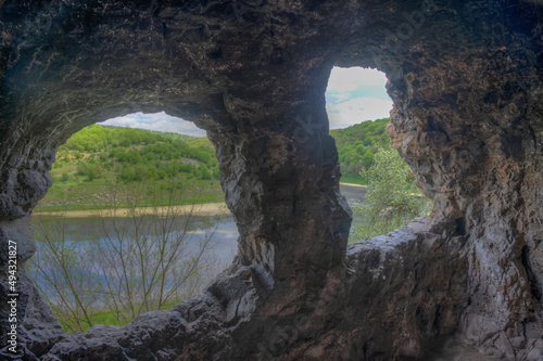 Rock monastery near Bulgarian village Golesh. photo