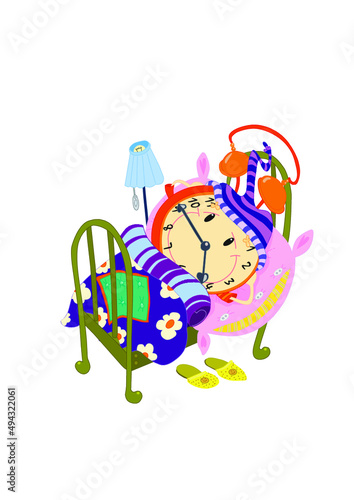 A sleeping clock