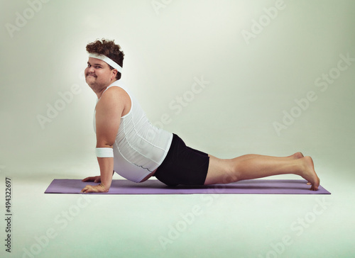 Quadro su tela This upward facing dog pose is great