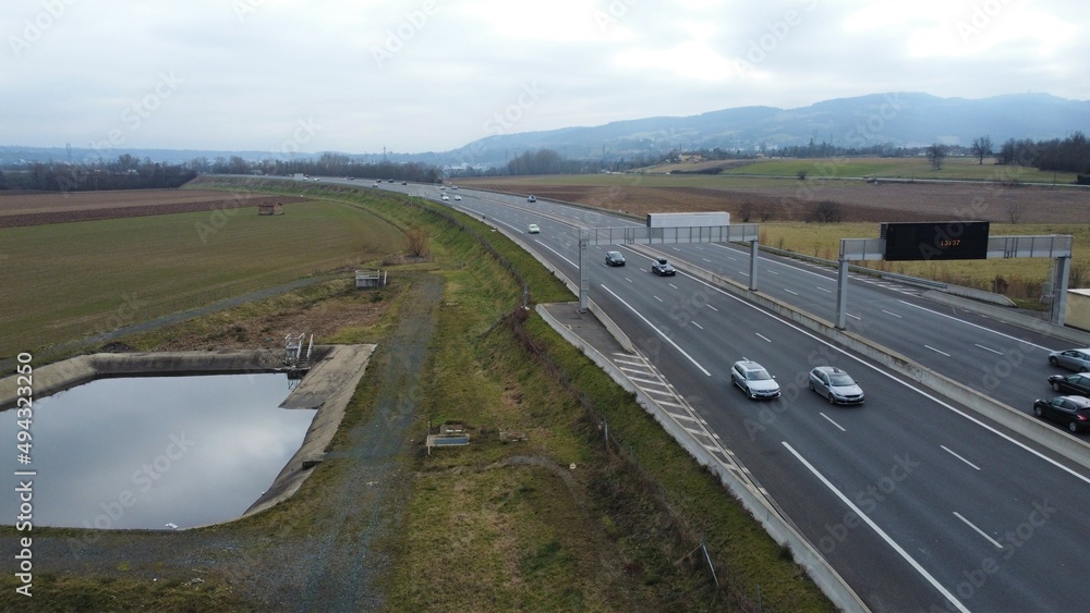 Fototapeta premium Highway, Road, France
