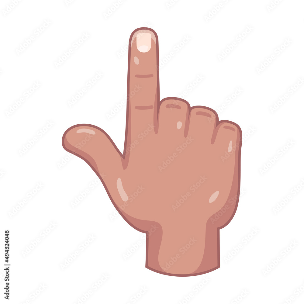 Isolated hand cartoon icon doing a gesture Vector illustration Isolated hand cartoon icon doing a gesture Vector illustration