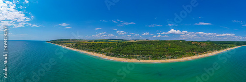 Aerial view of Karadere beach in Bulgaria. photo