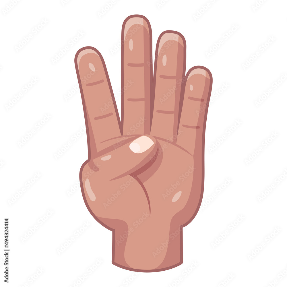 Isolated hand cartoon icon doing a gesture Vector illustration Isolated hand cartoon icon doing a gesture Vector illustration