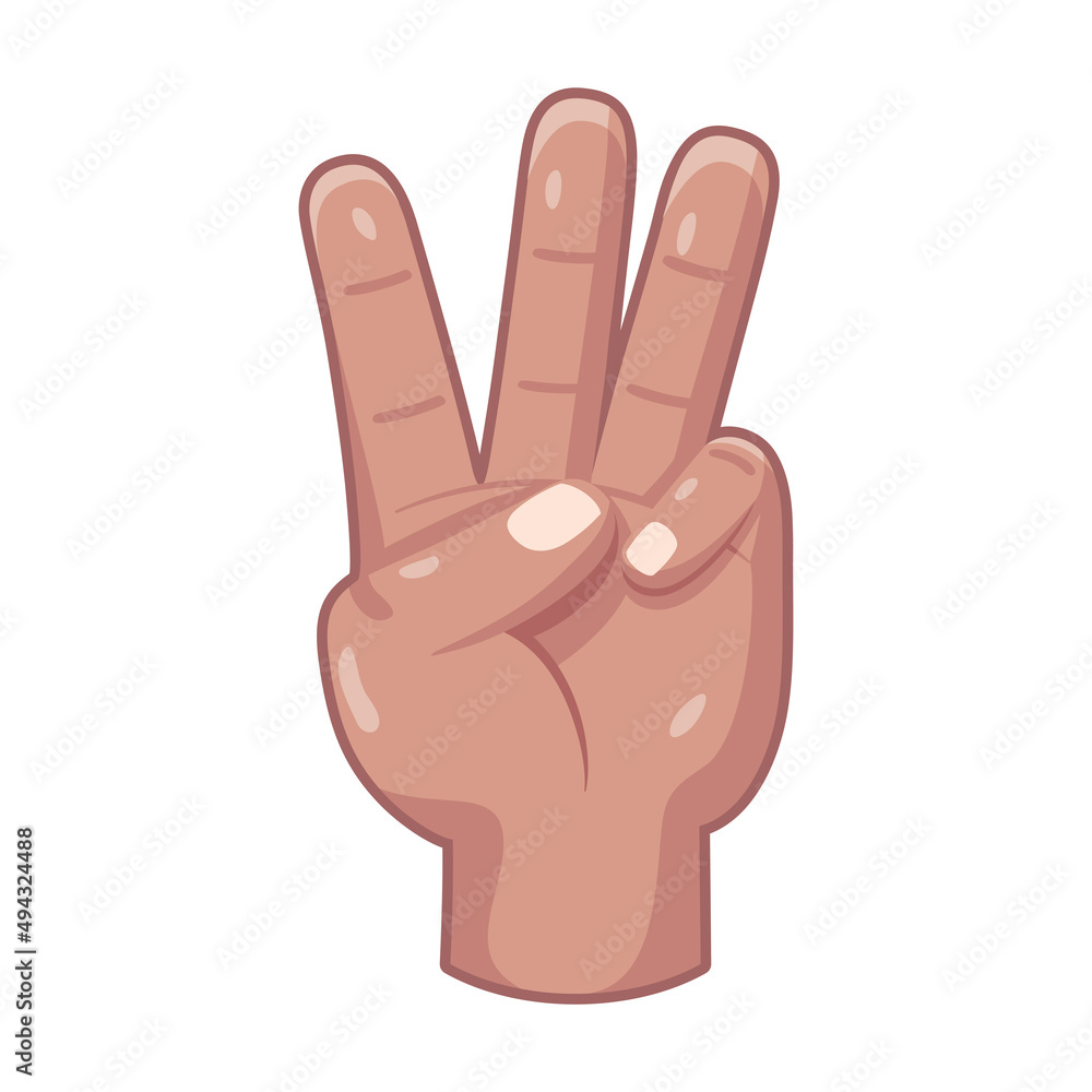 Isolated hand cartoon icon doing a gesture Vector illustration Isolated hand cartoon icon doing a gesture Vector illustration