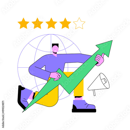 Reputation crisis management abstract concept vector illustration. Crisis management, public relations, brand reputation maintenance, PR agency service, image protection strategy abstract metaphor.
