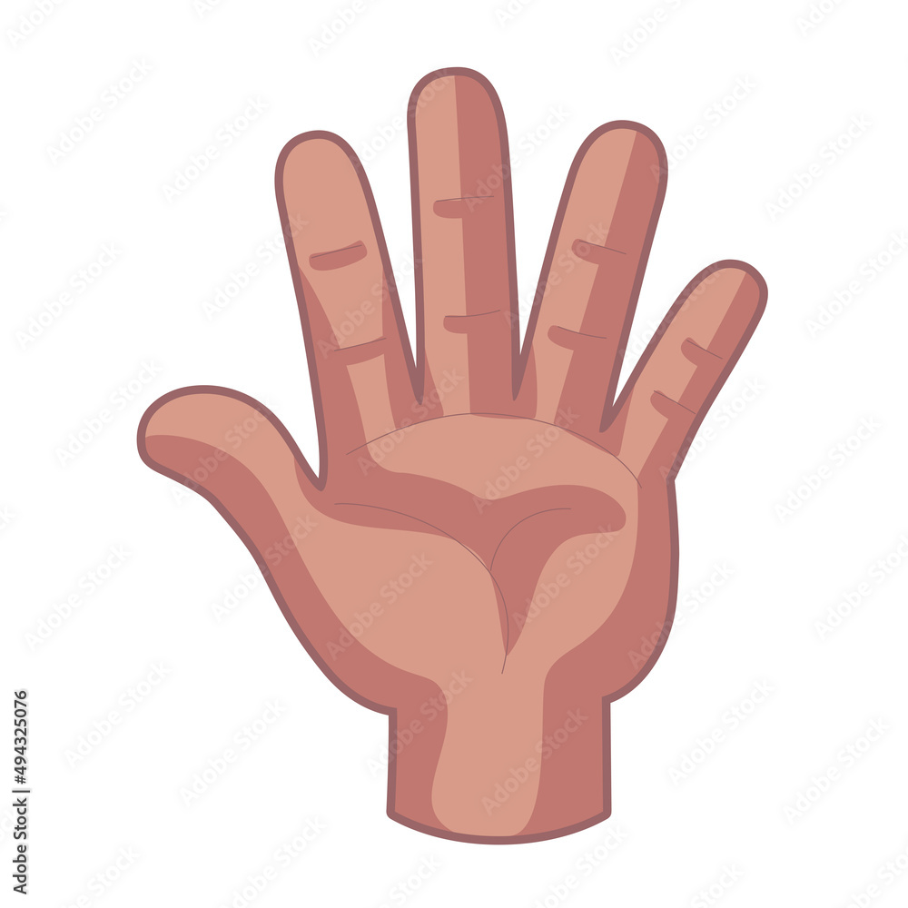 Isolated hand cartoon icon doing a gesture Vector illustration Isolated hand cartoon icon doing a gesture Vector illustration
