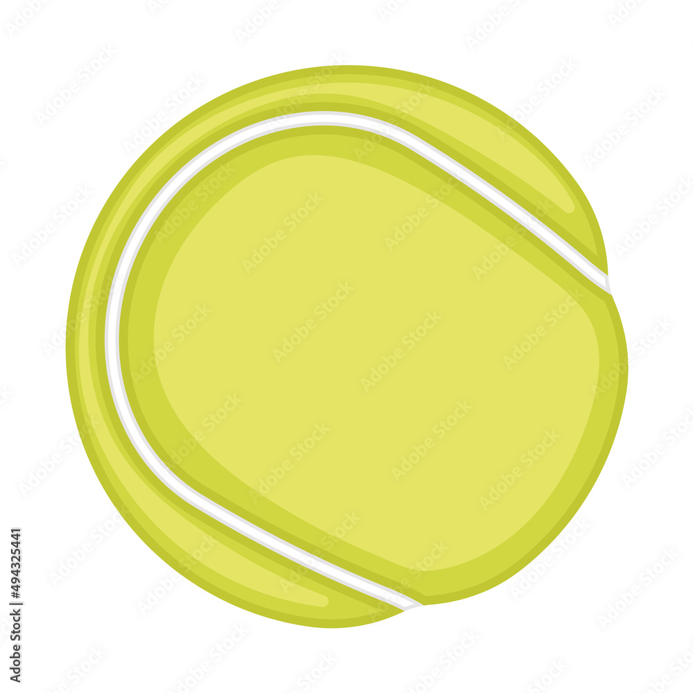 Isolated tennis ball icon flat design Vector