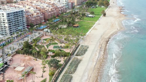 bord de mer à marina d'or, au nord de valencia en Espagne dans la commune d'Oropesa del mar