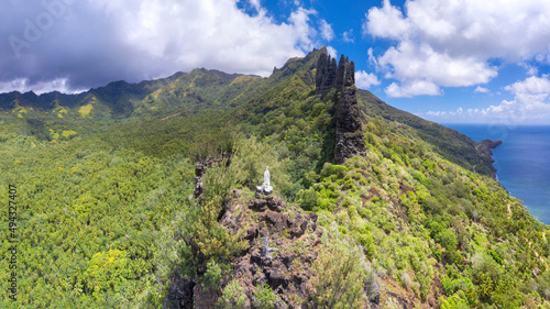 Photos de la vallée de HATIHEU ile de nuku hiva archipel des marquises polynésie francaise  photo