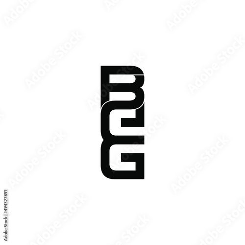 beg letter original monogram logo design