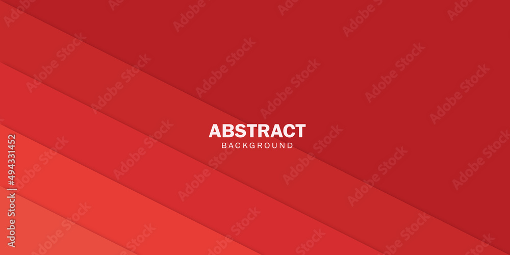 Abstract vector background of red paper lines. Stock Vector | Adobe Stock