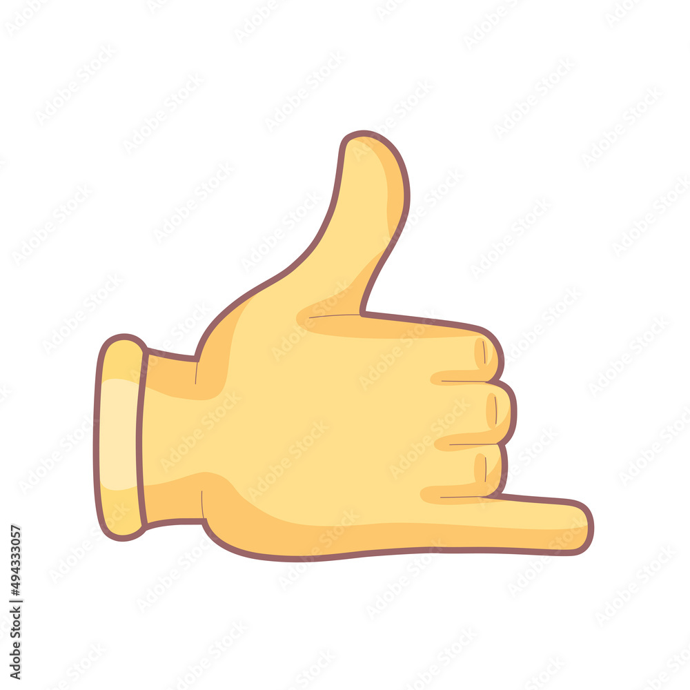 Isolated hand cartoon icon doing a gesture Vector illustration Isolated hand cartoon icon doing a gesture Vector illustration