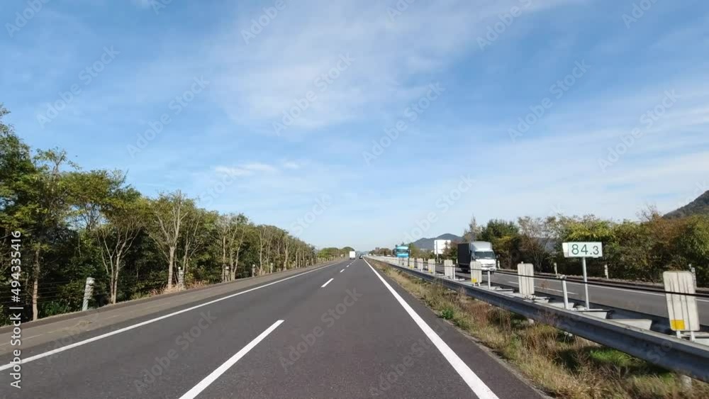 北陸自動車道 移動映像 福井県 日本 北陸自動車道 移動映像 福井県 日本
