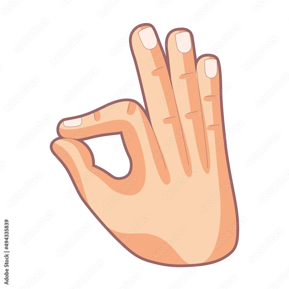 Isolated hand cartoon icon doing a gesture Vector illustration Isolated hand cartoon icon doing a gesture Vector illustration