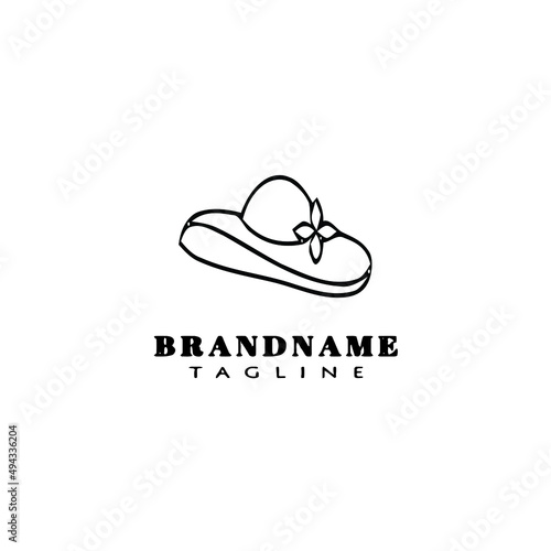 Obraz na płótnie kentucky derby hats logo icon design template black isolated vector illustration w salonie