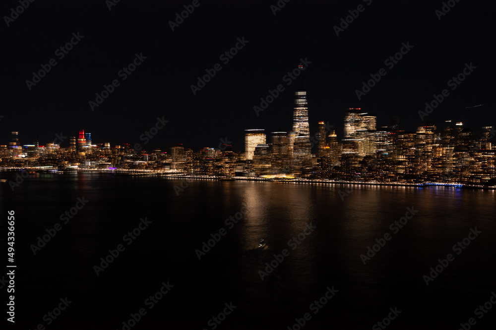 Fototapeta premium night over manhattan