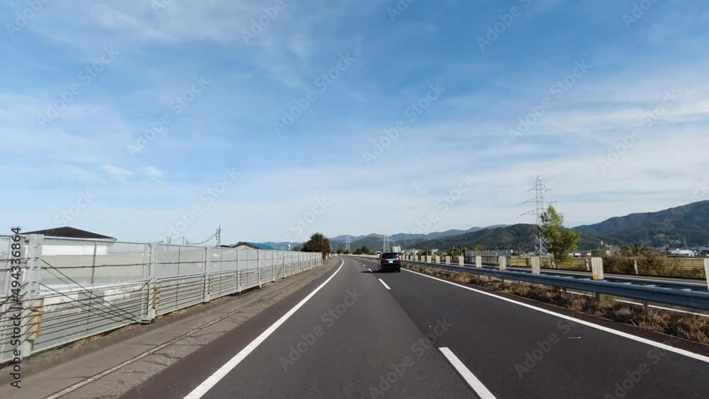 北陸自動車道 移動映像 福井県 日本 北陸自動車道 移動映像 福井県 日本
