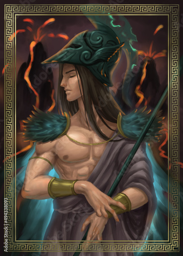Obraz na plátne Hades god of underworld