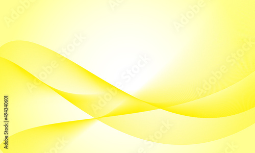 黄色の波線グラデーション背景素材 © 935