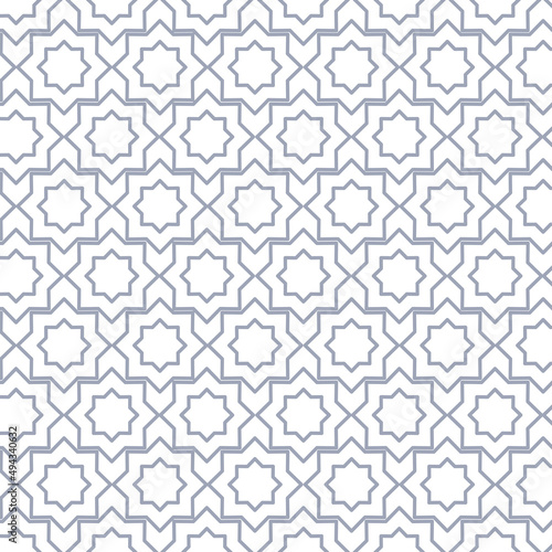 Square ornament islamic background design vector
