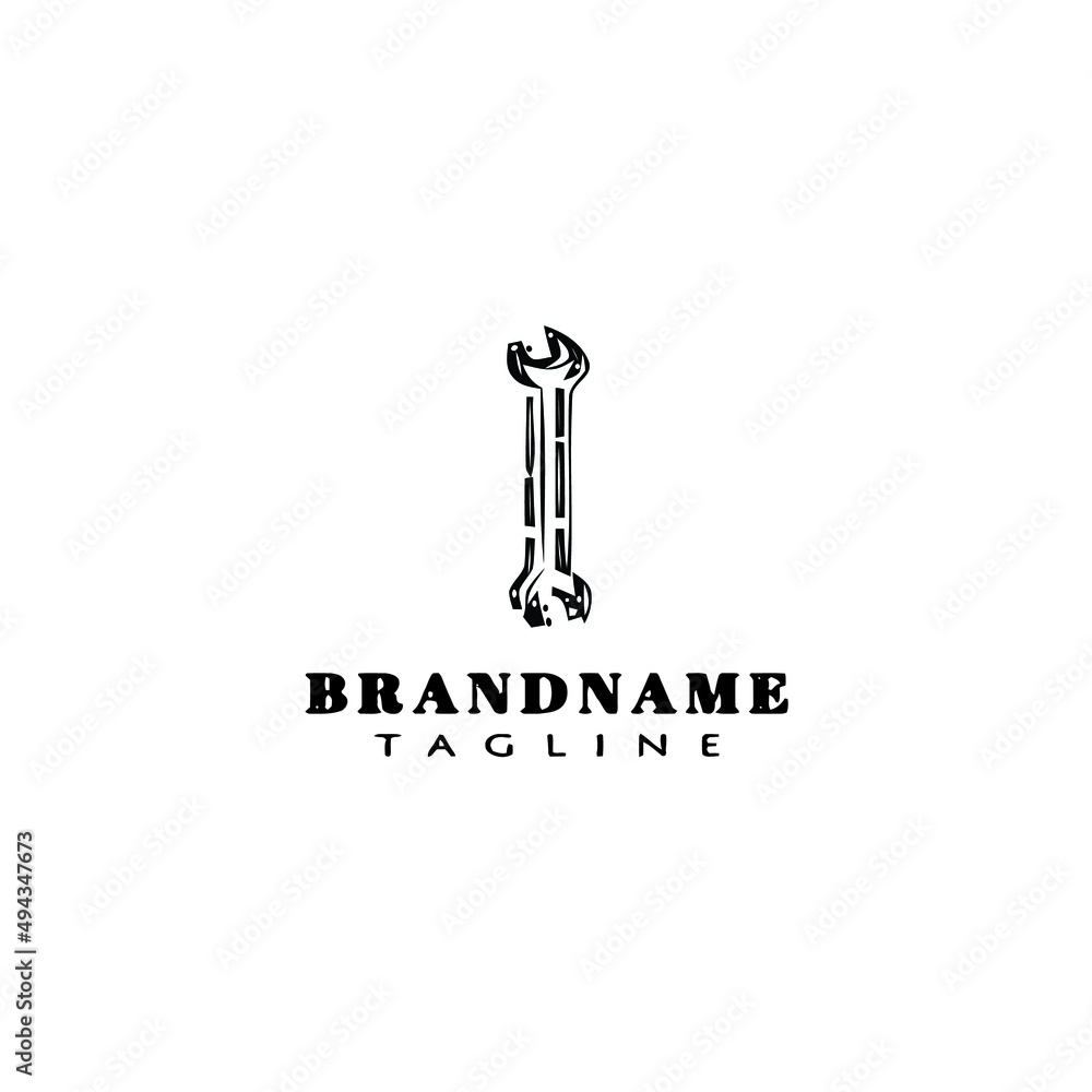 wrench logo cartoon icon design template vector illustration wrench logo cartoon icon design template vector illustration