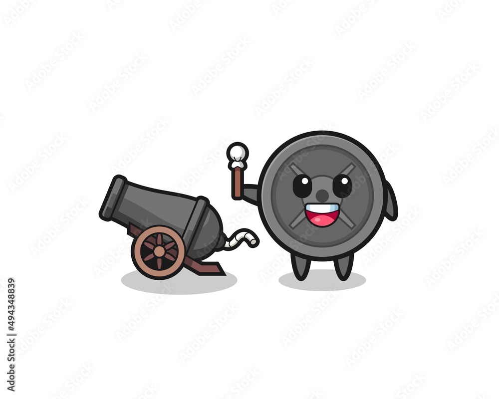 cute barbell plate shoot using cannon cute barbell plate shoot using cannon